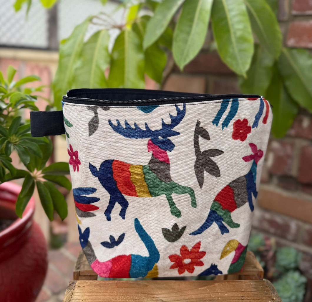 Otomi Makeup Bag - Black