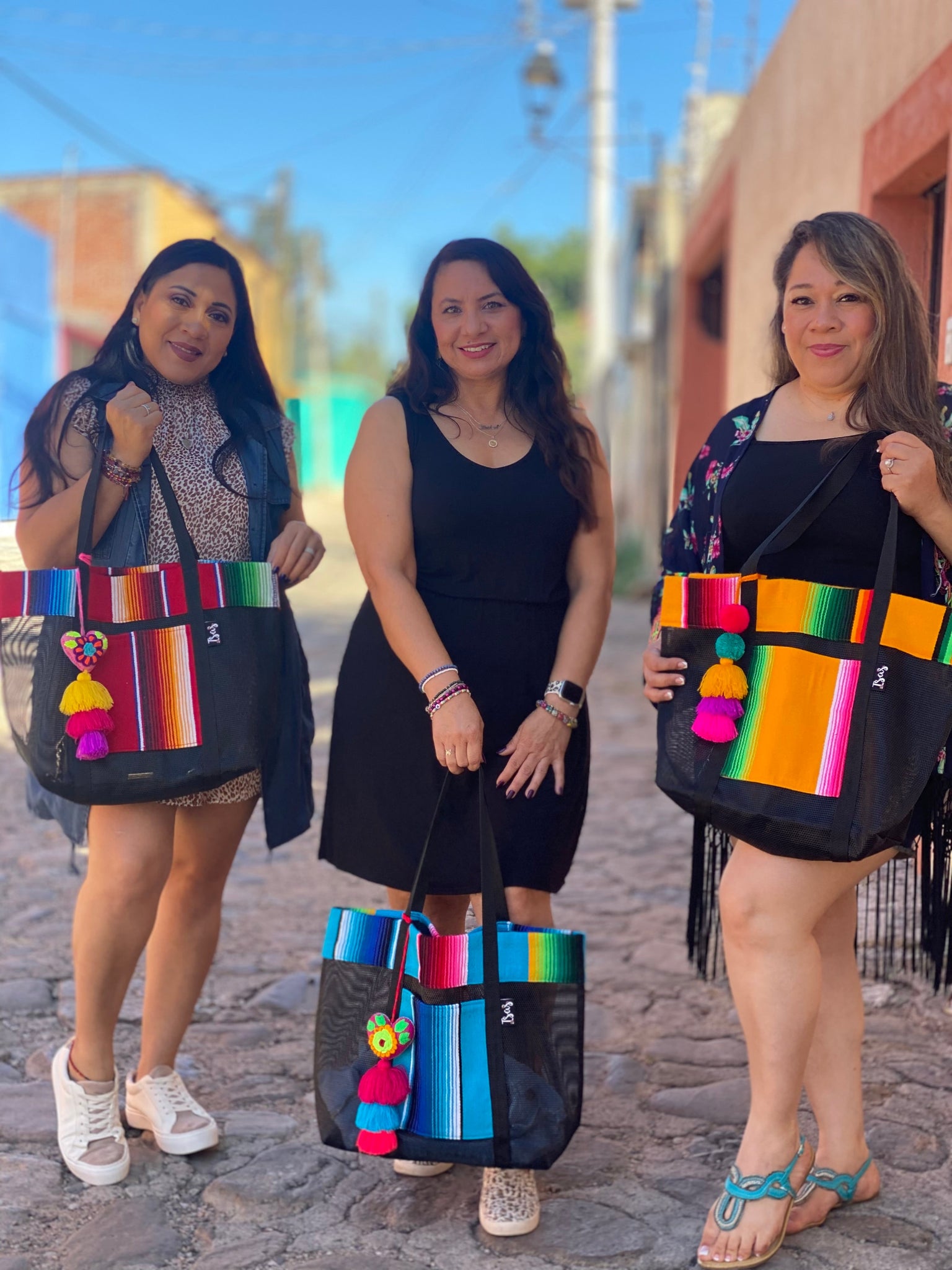 Mexican mesh tote discount bag